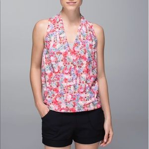 Lululemon Rollin with my Om’ies floral tank